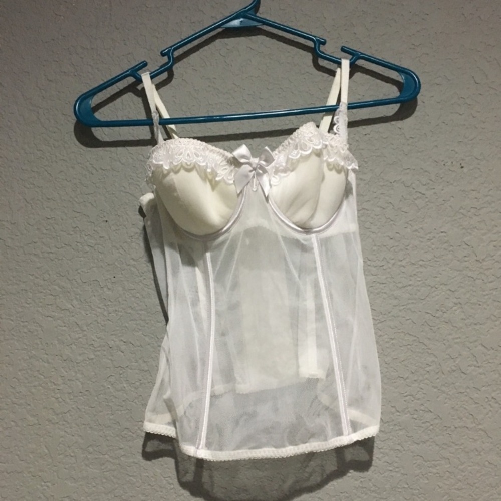 White Lace Lingerie Top